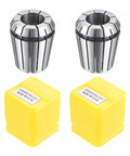 ER32 Spring Collet 11/16 Inch Chuck for CNC Engraving Lathe and Milling Tool Set of 2 Precision 0.015mm 40Cr Steel