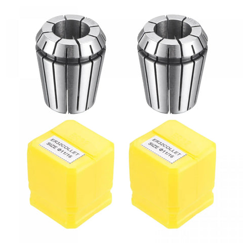 ER32 Spring Collet 11/16 Inch Chuck for CNC Engraving Lathe and Milling Tool Set of 2 Precision 0.015mm 40Cr Steel