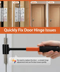 4 In 1 Door Hinge Gap Adjustment Tool Kit For Residential And Commercial Use Heavy Duty Hinge Repair Wrench demonstrating use
