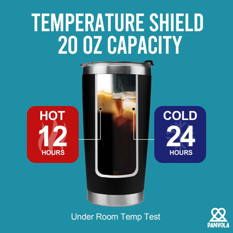How To Get An Engineer's Attention 20 Oz Vacuum Insulated Stainless Steel Tumbler With Removable Lid And Straw Black Gift For Engineers Engineering Students And Techy Coworkers showing temperature retention features