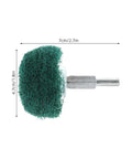 BESPORTBLE Mushroom Shaped Polishing Buffing Wheels Removes Rust With Shank, 7cm nylon wheel for rotary tools to clean metal surfaces.
