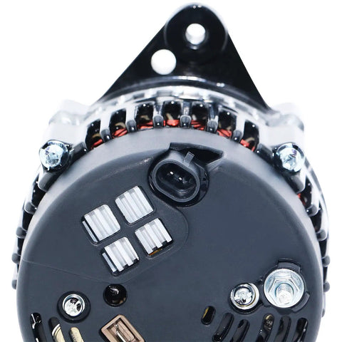 Rear view of Beefed Up Marine Alternator Replacement For GM V8 Inboard Boats Fits Black Scorpion 4.3 5.0 5.7 6.2 8.1