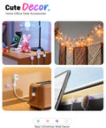 8 Pack Cable Clips Cord Organizer with One Hand Lock and Extra Strong Adhesive used on desk, wall, and various surfaces