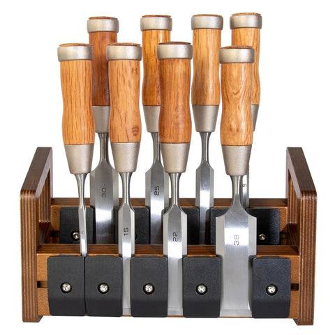 Modular Chisel Storage Rack For Woodworking Workshop Organization With Customizable Compartments And Reconfigurable Layout Open Design