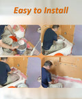 Installation process of Heavy Duty No Sweat Waterproof Membrane Roll for Shower and Bathroom Walls Uncoupling Membrane