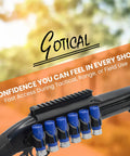 Side Saddle Shotgun Shell Holder V2 6-shell pouch for Mossberg 500 590 Shockwave Maverick 88 with easy receiver side install.