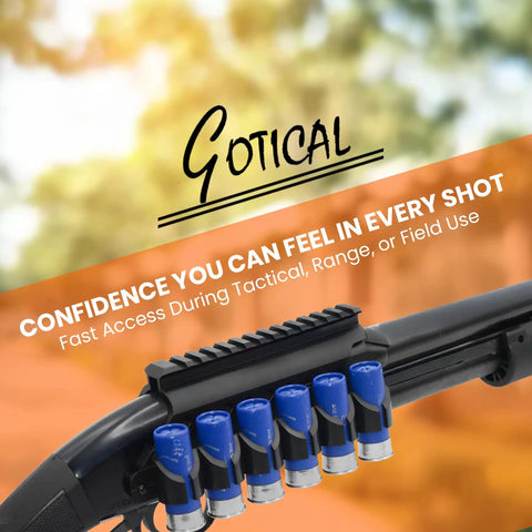 Side Saddle Shotgun Shell Holder V2 6-shell pouch for Mossberg 500 590 Shockwave Maverick 88 with easy receiver side install.