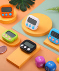 Six Pack Magnetic Digital Kitchen Timers Set With Loud Alarm And Large Digits, Countdown To 99 Minutes 59 Seconds displayed colorfully