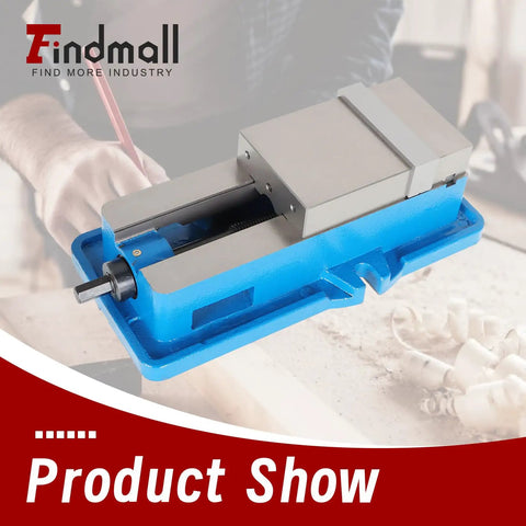 4 Inch Lock Down Milling Vise Workhorse For Drill Press And Milling Machine With 100 Mm Jaw Width High Accuracy Bench Clamp