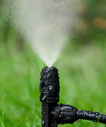 Two Dozen Pcs Drip Irrigation Misting Emitters With 360 Degree Adjustable Atomizing Nozzles For One Quarter Inch Tubing on lawn