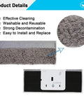 8 Pack Washable Mopping Pads For iRobot Braava Jet M6 Ultimate Robot Mop Featuring Four Wet Pads And Four Dry Pads, product details