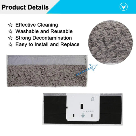 8 Pack Washable Mopping Pads For iRobot Braava Jet M6 Ultimate Robot Mop Featuring Four Wet Pads And Four Dry Pads, product details