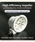 Portable 50W Micro Hydro Generator For Off Grid Power 1 To 60V Brushless Turbine Permanent Magnet Water Turbine Charger
