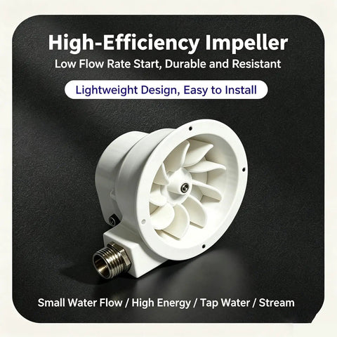 Portable 50W Micro Hydro Generator For Off Grid Power 1 To 60V Brushless Turbine Permanent Magnet Water Turbine Charger