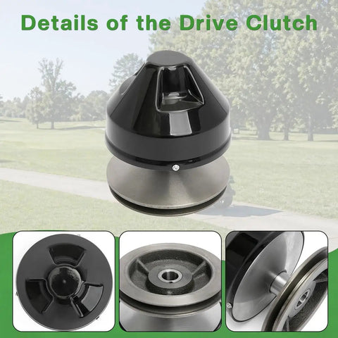 Primary Drive Clutch For EZGO Marathon 2 Cycle Gas Golf Cart 1976 1988 OEM 23192 G1 Replacement Bolt On Aluminum Durable High Quality Direct Fit Sturdy Alloy Cast For Longevity And Heat Dissipation, black aluminum clutch