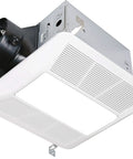 Whisper Quiet 120 CFM Bathroom Exhaust Fan With 0.3 Sone Noise 2700K LED Light Ceiling Opening Compatible White Finish