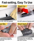 Steps to use Heavy Duty Epoxy Putty Stick For Quick Home Repairs Waterproof Heat Resistant Easy Patch For Metal Plastic Wood