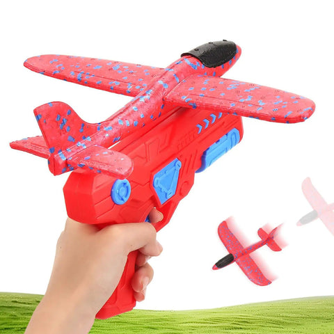 Hand Launched Foam Airplane Toy For Backyard Fun Easy Throw Glider With Safe Soft Foam Aerodynamic Body Delivers Long Distance Soaring Kid Friendly