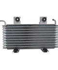 Top Tier ZSYXGTAL Transmission Oil Cooler Fits Nissan NV200 2.0L 2013-2017 mounted front view, aluminum fin heat exchanger