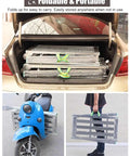 Indoor Scaffolding Platform Workbench Ladder Foldable And Adjustable Height Durable Galvanized Steel Scaffold loaded in car trunk
