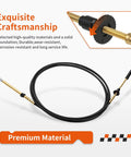 Throttle Shift Remote Control Cable For Outboard Motors 1979 Through 1994 0173114 Snap In Replacement showcasing craftsmanship