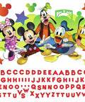 Disney Mickey And Friends Giant Peel And Stick Wall Decals With Personalization 116 Piece Set Includes Alphabet Letters