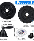 Upgrade Your Bathroom With This Sleek Shower Trim Kit Compatible With Moen T470 Chateau Tub And Shower Valve Featuring Easy Install Distinct Red Blue Indicators For Ultimate Water Control Style, 175mm matte black faceplate