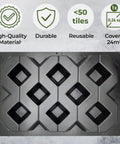Concrete Paver Mold For Grass Pavers And Garden Walkways ABS 4mm Pathmaker Form front view showing durability and size