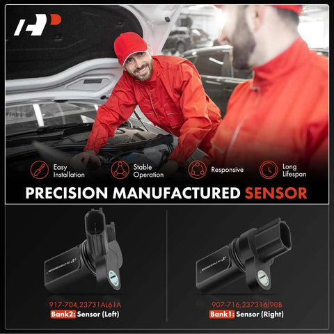 Mechanics with camshaft sensors, Left And Right Camshaft Position Sensor Set For Nissan Infiniti 3.5L V6 Vehicles Including Altima Maxima Murano Quest 350Z Frontier Pathfinder Xterra G35 M35 2 Pack Plug N Play CPS Replacement