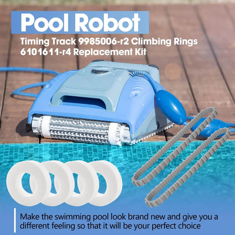 Must Have Pool Cleaner Replacement Kit With Climbing Ring Timing Track And Guide Wheels Pulley Gears For Dolphin Nautilus CC Plus M200 M400 M500 And DX Series Robotic Cleaners near pool