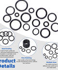 499 Piece External And Internal Retaining Ring Kit With 8 Sizes Metric O Rings Snap Circlips And Short Pick And Hook Set In Durable Plastic Storage Box For Easy Install Or Removal