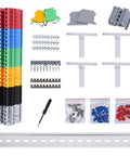 Thirty Piece Terminal Blocks Kit For DIY And Industrial Projects, 32A 690V Screw Terminal Blocks assorted components on display
