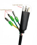 Close-up of 9 Pin Ebike Cable Connector With Hall Sensor 60cm Waterproof Hub Motor Extension Cable For Electric Bike Conversions