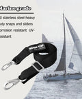 Adjustable Bimini Top Straps For Boats Marine Webbing With Stainless Steel Snap Hooks Heavy Duty UV Resistant