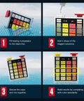 No Sweat Three Way Pool And Spa Water Testing Kit For Fast Chlorine Bromine PH Balance Smooth Home Maintenance For Freshwater And Saltwater Pools Swim Ready Care Made Simple, step-by-step usage guide.