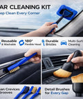 All In One 26 Piece Car Detailing Kit With Drill Brushes Pro Grade Detailing Brush Set Wire Bristles Dash Duster Tire Brush