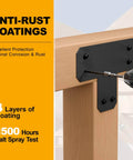 Installing 14 By 6 Inch Wood Structural Screws - 50 Pack Hex Head Lag Screws on timber showing anti-rust coating and layers