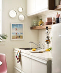Modern kitchen with white cabinets featuring Chateau Chrome Single Handle Kitchen Faucet With Protege Side Spray 4 Hole Mount Model 67430 Replacement Part Durable Build Easy Install Classic Style For Any Kitchen Renovation