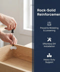 Installing 24 Pack Stainless Steel Right Angle Brackets With Screws White Corner Braces For Wood Furniture Reinforcement Bookshelves