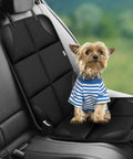 Dog sitting on Kid Car Seat Protector For Back Seat, Durable 600D Fabric Waterproof Cover With Thick Pad And Non Slip Backing, 2 Pack, Black