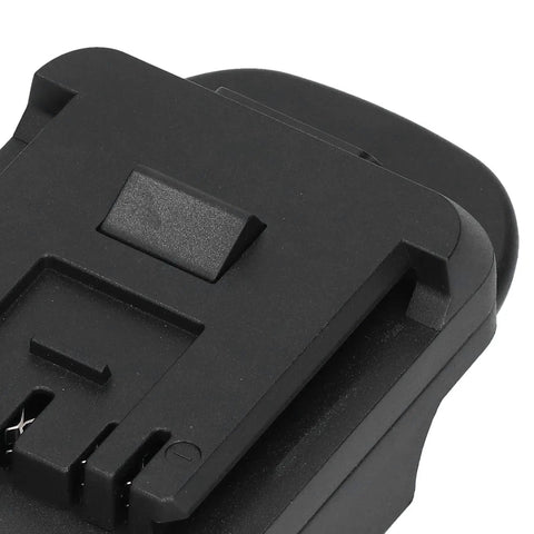 Close-up of the 18V Battery Converter Adapter For DIY Projects And RC Toys, Power Wheels Power Supply Kit with switch visible.