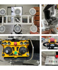 Heavy Duty Electric Glass Suction Lifter With Wireless Remote And Rock Solid Vacuum Grip Robot control panel and suction cups for lifting.