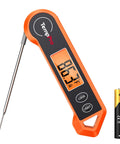 Pro Grade Digital Meat Thermometer With 2 Inch Auto Rotating Backlit Display And Motion Sensing Sleep Wake