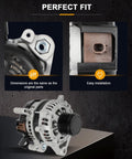 Drop-In Replacement Alternator For Honda Civic 2.0L 2016-2022, OE-Grade Quality, OE Numbers 104211-3910 And 31100-5BA-A01RM