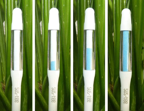 Bundle Of 2 Small Green Refillable Soil Moisture Meters For Indoor Potted Plants Leave In Probes That Continuously Track Soil Moisture Humidity And Water Level For Succulents And Small Pots No Fuss, in potted plant leaves