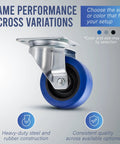 Hardy As Nails Single Nonbraked Caster Wheel showing heavy-duty steel and rubber construction for roadcases.