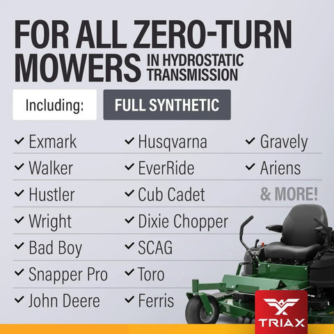 Trans Zero 20W50 Full Synthetic Hydrostatic Transmission Oil For Zero Turn Riding And Stand On Lawn Mowers With Top Notch Year Round Protection Sludge Resistant Formula 1 Gallon