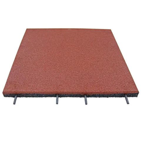 Interlocked Outdoor Rubber Tiles 20x20 Inch 1 Inch Thick For Playground And Backyard Gym Flooring Non Slip Water Permeable Safety Pavers