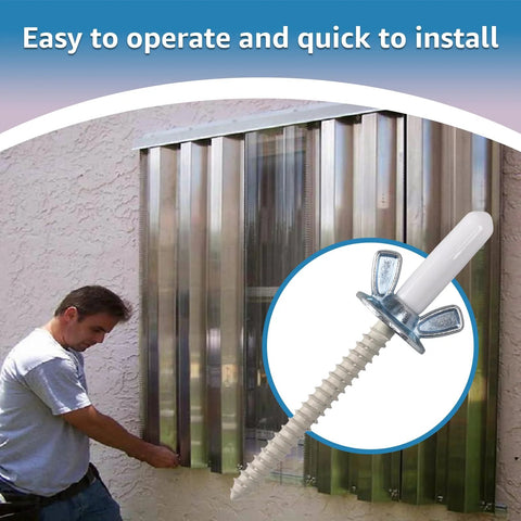 Heavy Duty Hurricane Anchor Kit Set For Fixing Shutter Panels Storm Panels And Sliding Glass Doors Plywood Compatible