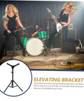 Killer Portable Aluminum Drum Stand And Snare Practice Rack Featuring Rock Solid Wide Base Plus Lightweight Heavy Duty Dumb Drum Holder for band on stage.